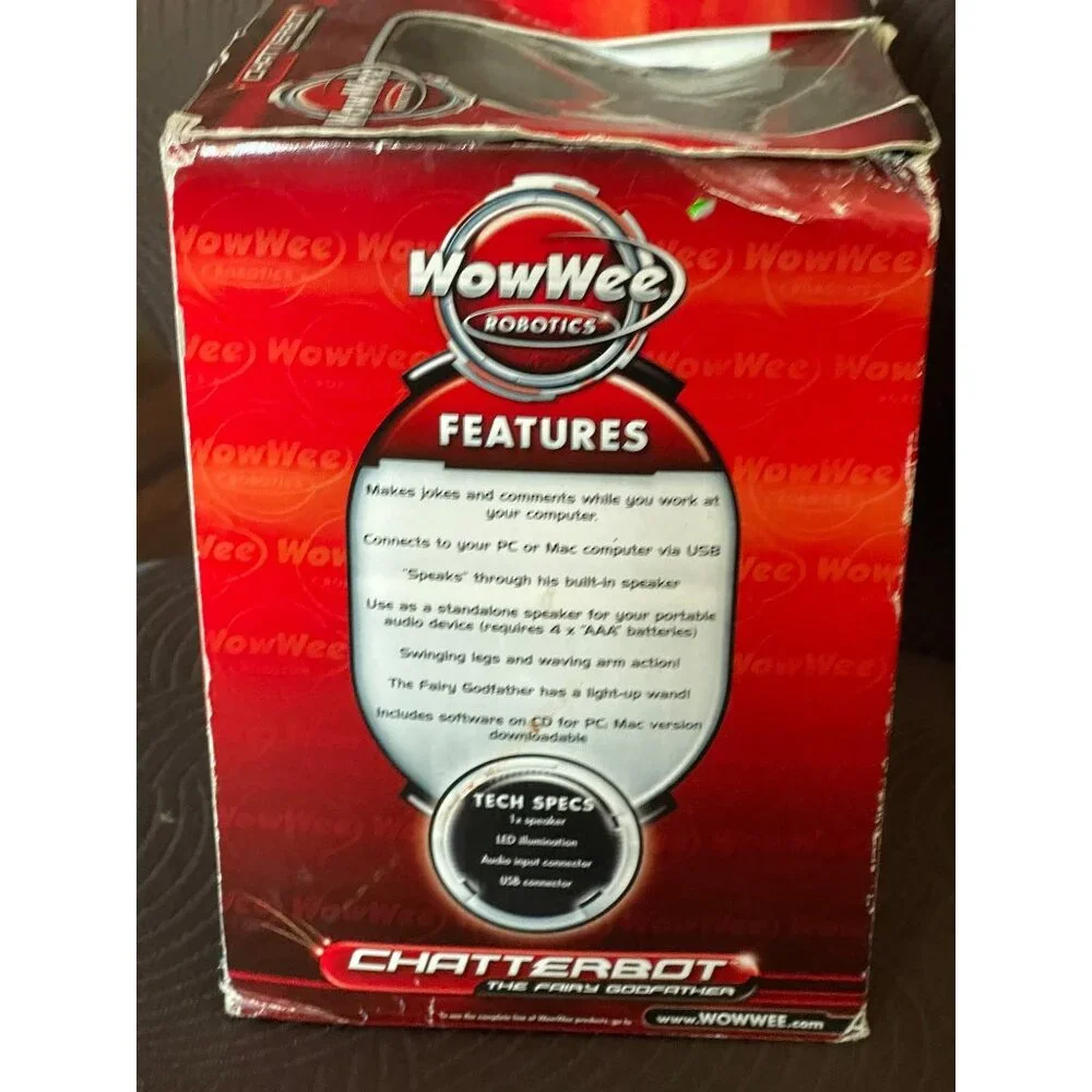 WowWee Robotics Chatterbot The Fairy Godfather Desktop USB Figure